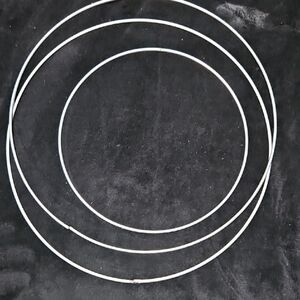 Set of 3 Metal Craft or Floral Project Rings